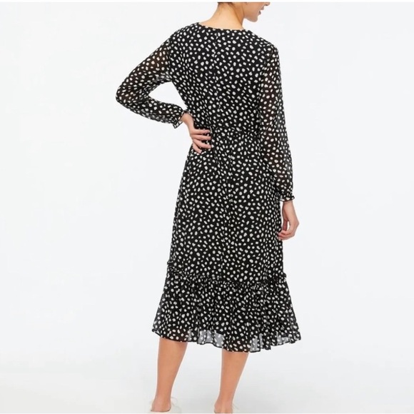 J Crew Tiered MIDI Maxi Dress Plus Size Cottagecore Prairie Black size 2X - Picture 6 of 6